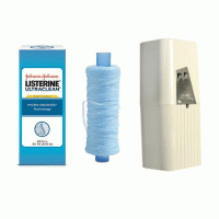 LISTERINE® Ultraclean Mint Shred-Resistant Dental Floss Refill + Dispenser ( Combo Pack )
