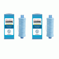 LISTERINE® Ultraclean Mint Shred-Resistant Dental Floss Refill- 44032 (No dispenser) Pack of 2