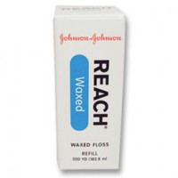 J&J REACH DENTAL FLOSS - PROFESSIONAL SIZE - Dental Floss, Waxed, unflavored, 200 yds Pack of 4