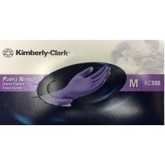  Kimberly-Clark ( Halyard ) KC500 Purple Nitrile Exam Gloves (MEDIUM) 100/Box  