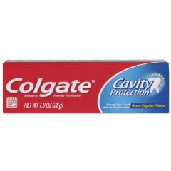 Colgate® Cavity Protection Toothpaste, Regular Flavor (1 oz. Tube)