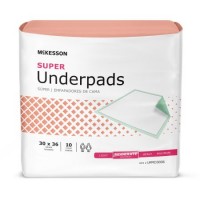  Underpad McKesson Ultra 30 X 30 Inch Disposable Fluff / Polymer Heavy Absorbency