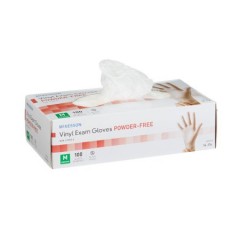 Exam Glove McKesson Medium NonSterile Vinyl Standard Cuff Length Smooth Clear Not Chemo Approved