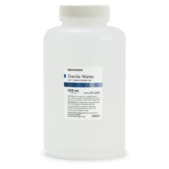 Mckesson Sterile Water Screw Top 500ml Bottle