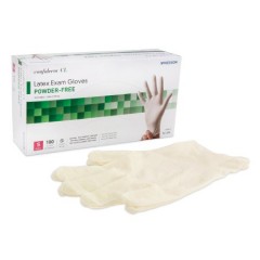 Exam Glove McKesson Confiderm® Small NonSterile Latex Standard Cuff Length Textured Fingertips Ivory Not Chemo Approved X-LARGE, 100/Box
