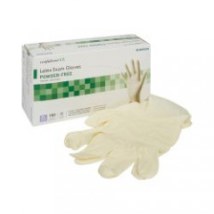 Exam Glove McKesson Confiderm® X-Large NonSterile Latex Standard Cuff Length Textured Fingertips Ivory Not Rated XL