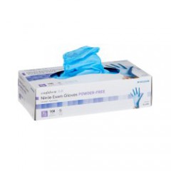 Exam Glove McKesson Confiderm® 3.8 X-Large Blue NonSterile Nitrile Standard Cuff Length Textured Fingertips - X-LARGE