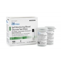 Blood Glucose Test Strips McKesson TRUE METRIX® 100 Test Strips per Box 06-R3051-41