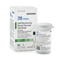 Blood Glucose Test Strips McKesson TRUE METRIX® 50 Strips per Box For McKesson TRUE METRIX® Self Monitoring Blood Glucose System