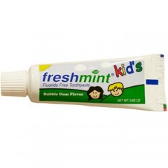 New World Imports Freshmint®kids Toothpaste Bubble Gum Flavor (0.85 oz. Tube), Box of 36