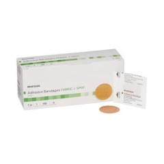 Adhesive Spot Bandage McKesson 1 Inch Fabric Round Tan Sterile