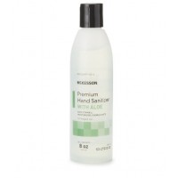 McKesson Hand Sanitizer with Aloe  Premium 8 oz. Ethyl Alcohol Gel Bottle