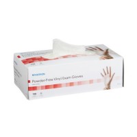 Exam Glove McKesson Medium NonSterile Vinyl Standard Cuff Length Smooth Clear Not Chemo Approved