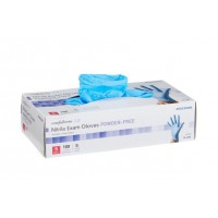 Exam Glove McKesson Confiderm® 3.8 Small NonSterile Nitrile Standard Cuff Length Textured Fingertips Blue Not Rated - SMALL