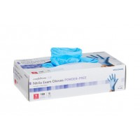 100/BOX Exam Glove McKesson Confiderm® 3.8 Small NonSterile Nitrile Standard Cuff Length Textured Fingertips Blue Not Rated - SMALL