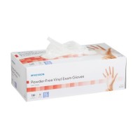 Exam Glove McKesson X-Large NonSterile Vinyl Standard Cuff Length Smooth Clear Not Chemo Approved