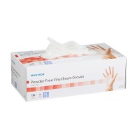 Exam Glove McKesson X-Large NonSterile Vinyl Standard Cuff Length Smooth Clear Not Chemo Approved