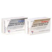 ORABLOC PIERREL PHARMA ORABLOC®-ARTICAINE ANESTHETIC  - 1 box 1:200,000, 1.8mL