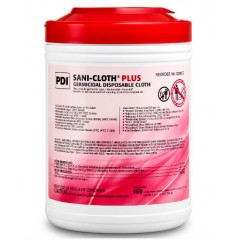 PDI Sani-Cloth Plus, Large, Germicidal Disposa 6" x 6-3/4" 160/canister