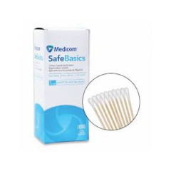 MEDICOM COTTON TIP APPLICATOR - Cotton Tip Applicator, 6", Non-Sterile, 1000/bg