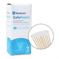 MEDICOM COTTON TIP APPLICATOR - Cotton Tip Applicator, 3", Non-Sterile, 1000/bg