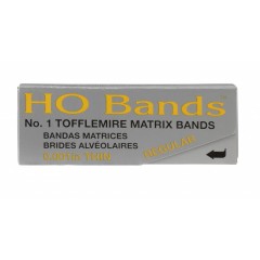 MICROBRUSH HO BANDS™ TOFFLEMIRE MATRIX BANDS - #1 Universal-Regular 0.001" , 100/pk