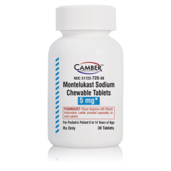 Camber Montelukast Sodium Chewable Tablets, 5 mg, 30 Tablets 