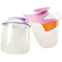 PacDent 1 Pink visor, 3 shields, 1 light cure filter, I mini shield for ventilation window