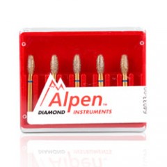 Alpen Diamond Burs- Round End Taper FG