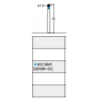 Osung Laminate/ Depth Orientation Ball Round FG Shank 001-18M1 (001BR-31) Medium Grit 5/PK