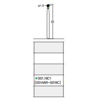 Osung Laminate/ Depth Orientation Ball Round FG Shank 001-19C1 (001ABR-S019C) Coarse Grit 5/PK