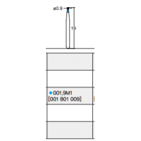 Osung Laminate/ Depth Orientation Ball Round FG Shank 001-9M1 (001 801 009) Medium Grit 5/PK