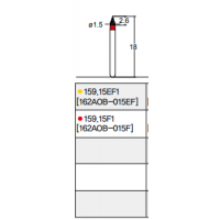 Osung Etcetera Finishing Bur FG Shank 159-15EF1 (162AOB-015EF) Extra Fine (Super Fine) Grit Diamond Bur 5/PK