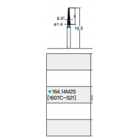 Osung Etcetera Flat (Taper) FG Shank 168-14M2 (168 845 014) Medium Grit Diamond Bur 5/PK