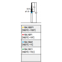 Osung Crown Posterior/ Labial, Axial, Lingual Axial Reduction and Margin/ Proximal Cutting Straight FG Shank 164-16C1 (160TC-11C) Coarse Grit Diamond Bur 5/PK