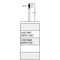 Osung Crown Anterior/ Lingual Reduction Flame FG Shank 257-18F2 (257FO-32F) Fine Grit Diamond Bur 5/PK