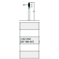 Osung Crown Anterior/ Lingual Reduction Flame FG Shank 257-21M1 (257 368 021) Medium Grit Diamond Bur 5/PK