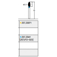 Osung Crown Anterior/ Lingual Reduction Flame FG Shank 257-23EF1 Extra Fine (Super Fine) Grit Diamond Bur 5/PK