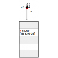 Osung Etcetera Extra Shape FG Shank 465-16F1 (465 8392 016) Fine Grit Diamond Bur 5/PK