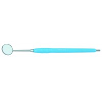 Dental Mirror, Softgrip Handle, Cone Socket, Blue, 5/pack