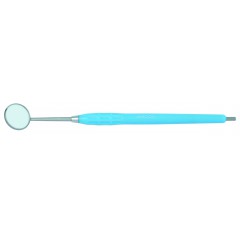 Dental Mirror, Softgrip Handle, Cone Socket, Blue, 5/pack