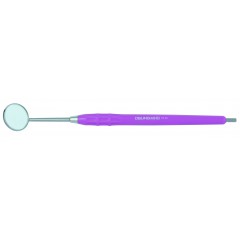 Dental Mirror, Softgrip Handle, Cone Socket, Purple, 5/pack