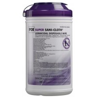 PDI Super Sani-Cloth x-large 7.5" x 15" 65/canister