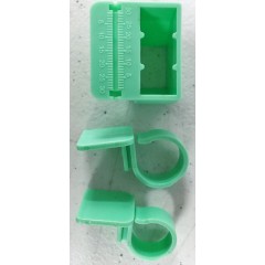 PacDent Autoclavable Endo Aid Kit & Refills- Endo aid kit: Endo organizer, 25 Purple & 25 teal foam refills