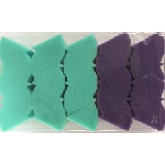 PacDent 50 Triangle foam refills, teal