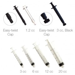 10 x 12cc non-sterile Luer-Lock Syringe, Irrigation,Root Canal