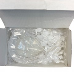 Plasdent, White, Plastic Bib Clips, 24 PCS/BOX