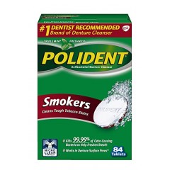 POLIDENT® SMOKERS DENTURE CLEANSER 84 Tablets