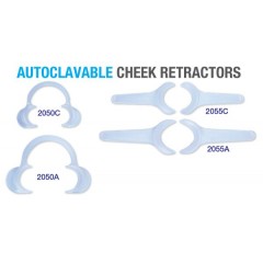  Premium Plus Autoclavable Cheek Retractors (2 pcs/pack) - Adult Size, Integrated
