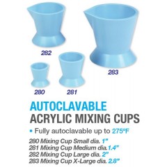  Premium Plus Autoclavable Acrylic Mixing Cup (1 pc) - Medium